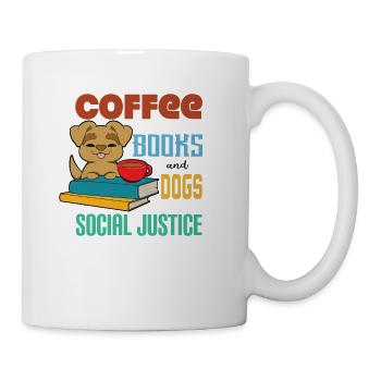 Coffee And Books and Dogs - Coffee/Tea Mug - white - Right