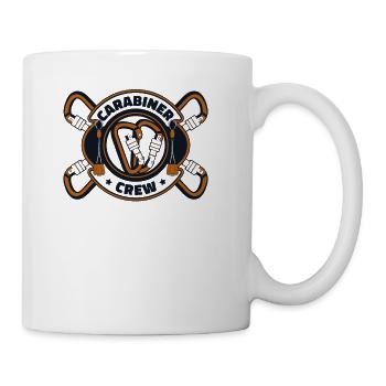 Carabiner Crew Outdoor Speed Sport Free Alpine - Coffee/Tea Mug - white - Right