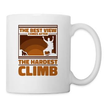 Best View Comes After The Hardest Climb Alpine - Coffee/Tea Mug - white - Right