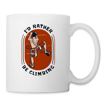 I'd Rather Be Climbing Outdoor Speed Sport Free - Coffee/Tea Mug - white - Right
