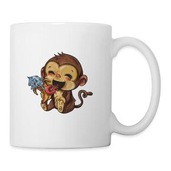Ice Cream Monkey - Coffee/Tea Mug - white - Right