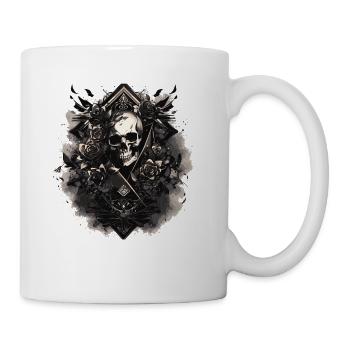 Totenkopf Skull Skulls Skull Skeleton - Coffee/Tea Mug - white - Right