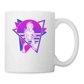 Chupacabra Cryptid Cryptozoology Retro - Coffee/Tea Mug - white - Right