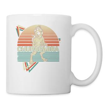 Chupacabra Cryptid Cryptozoology Retro - Coffee/Tea Mug - white - Right
