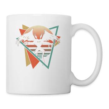 Mothman Cryptid Cryptozoology Retro - Coffee/Tea Mug - white - Right