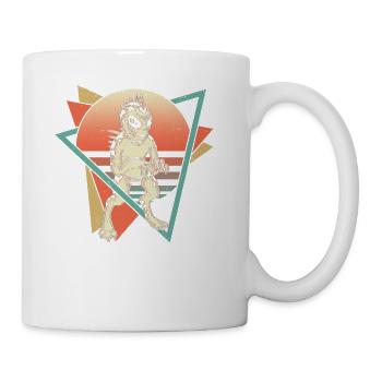 Chupacabra Cryptid Cryptozoology Retro - Coffee/Tea Mug - white - Right