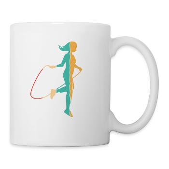 Retro Jumping Speed Skipping Professional Jump - Coffee/Tea Mug - white - Right