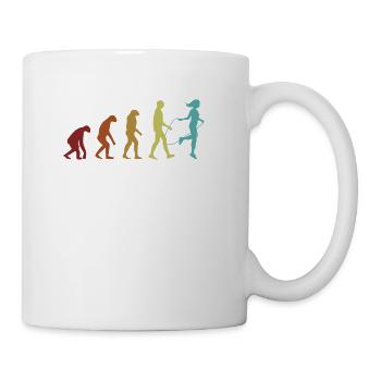 Jump Rope Evolution Speed Skipping Jumping Jump - Coffee/Tea Mug - white - Right