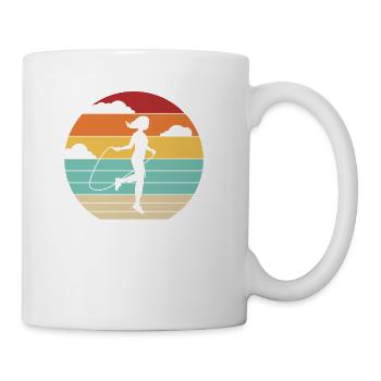 Retro Skipping Jumping Speed Professional Jump - Coffee/Tea Mug - white - Right