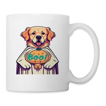 Golden Retriever Dog Halloween - Coffee/Tea Mug - white - Right