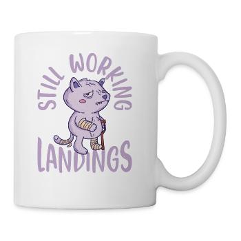 Still Working On My Landings 4 - Coffee/Tea Mug - white - Right