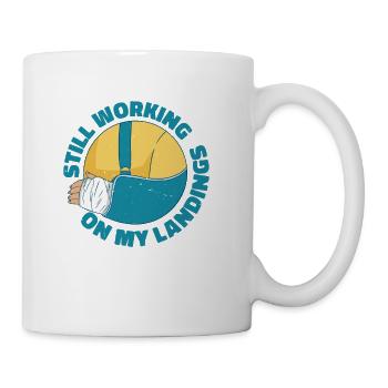 Still Working On My Landings 6 - Coffee/Tea Mug - white - Right