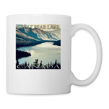 vacation at Great Bear Lake, Canada - Coffee/Tea Mug - white - Right
