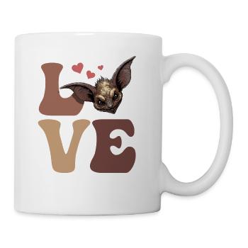 El Chupacabra Cryptid Cryptozoology LOVE - Coffee/Tea Mug - white - Right