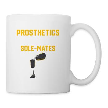 Leg Prosthetic Amputee - Coffee/Tea Mug - white - Right