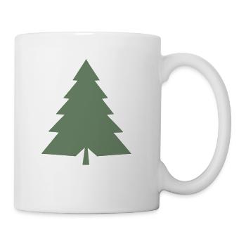 Versatile Magic: Colorful Polygon Pine Tree - Coffee/Tea Mug - white - Right