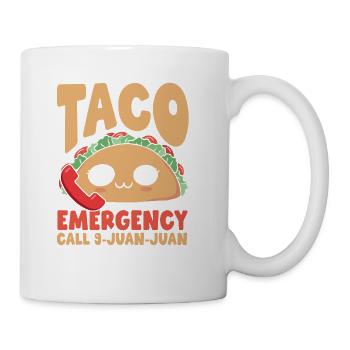 Taco Emergency Call 9 Juan Juan - Coffee/Tea Mug - white - Right