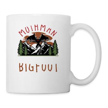 Sasquatch Cryptid Cryptozoology - Coffee/Tea Mug - white - Right