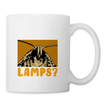 Funny Mothman Cryptid Cryptozoology - Coffee/Tea Mug - white - Right