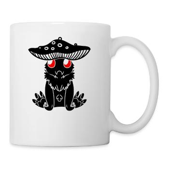 Mothman Mushroom Cryptid Cryptozoology - Coffee/Tea Mug - white - Right