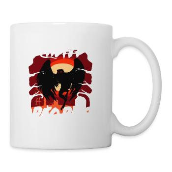 Mothman Cryptid Cryptozoology - Coffee/Tea Mug - white - Right