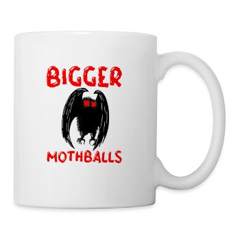 Funny Mothman Cryptid Cryptozoology - Coffee/Tea Mug - white - Right