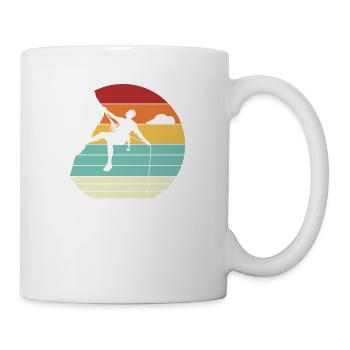 Retro Sport Free Alpine Outdoor Speed Climber - Coffee/Tea Mug - white - Right