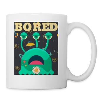 Bored Alien - Out-of-this-World Boredom! - Coffee/Tea Mug - white - Right