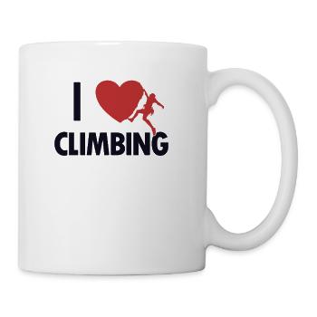 I love Climbing Sport Free Alpine Outdoor Speed - Coffee/Tea Mug - white - Right