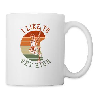 I Like To Get High Alpine Outdoor Speed Sport - Coffee/Tea Mug - white - Right