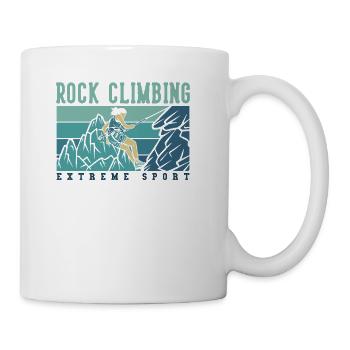 Rock Climbing Extreme Sport Sport Free Alpine - Coffee/Tea Mug - white - Right