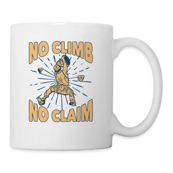 No Climb No Claim Bouldering Sport Free Climber - Coffee/Tea Mug - white - Right