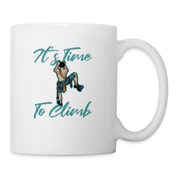 It's Time to Climb Sport Free Alpine Outdoor - Coffee/Tea Mug - white - Right
