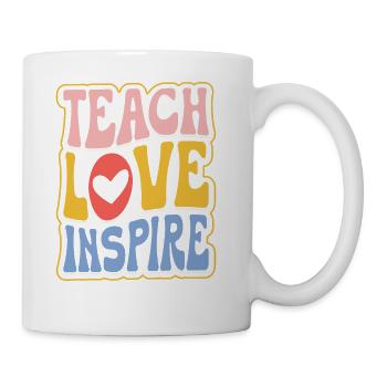 Ados Graduation I Heart Mes professeurs aiment inspirer - Tasse - blanc - Droite