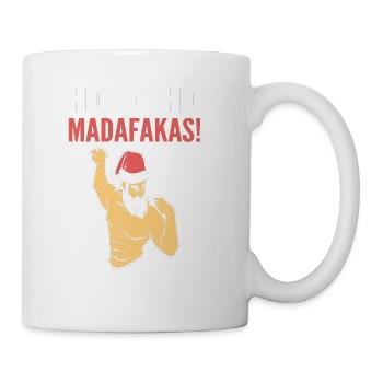 Ho Ho Ho Holiday Fan Gift - Coffee/Tea Mug - white - Right