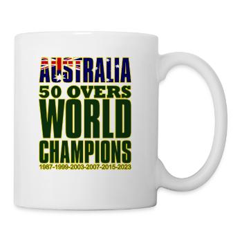 Australia 50 Overs Cricket World Champions - Coffee/Tea Mug - white - Right