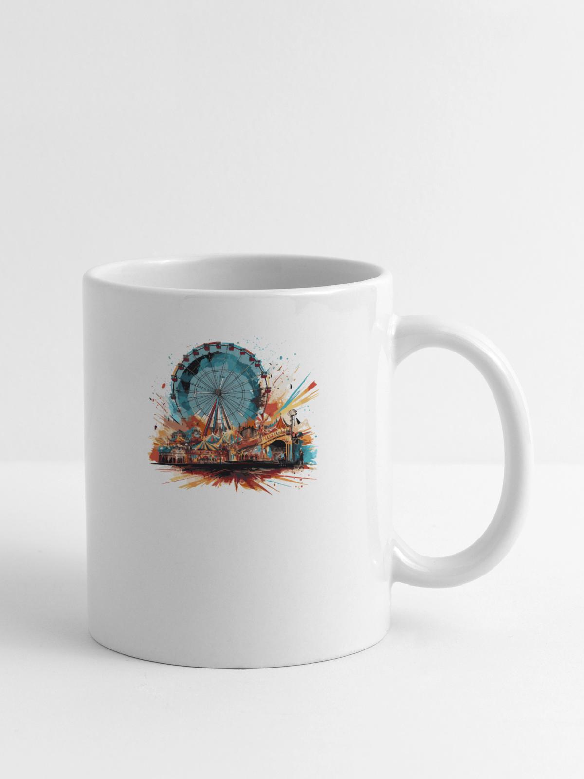 Amusement-Park Theme-Park Ferris-Wheel Funfair - Coffee/Tea Mug - white - Right