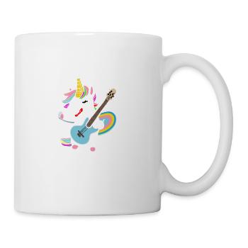Bass Girl Female Bass Player - Coffee/Tea Mug - white - Right