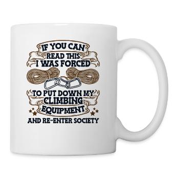 If You Can Read This Alpine Outdoor Speed Climber - Coffee/Tea Mug - white - Right