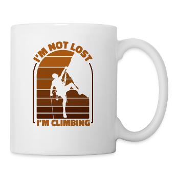 I'm Not Lost I'm Climbing Outdoor Speed Sport - Coffee/Tea Mug - white - Right