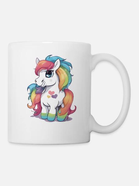 Rainbow Baby Pony - Coffee/Tea Mug - white