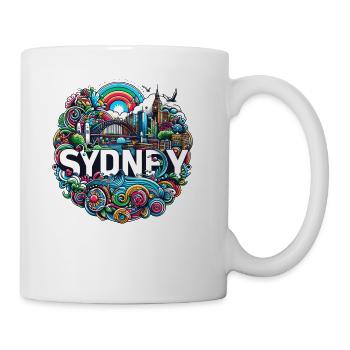 Sydney Illustration - Coffee/Tea Mug - white - Right
