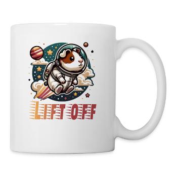 Guinea Pig as an Astronaut for a Guinea pig fan - Coffee/Tea Mug - white - Right