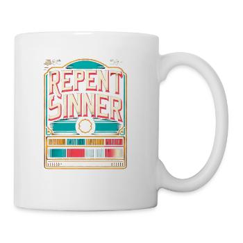 Repent Sinner 15 - Coffee/Tea Mug - white - Right