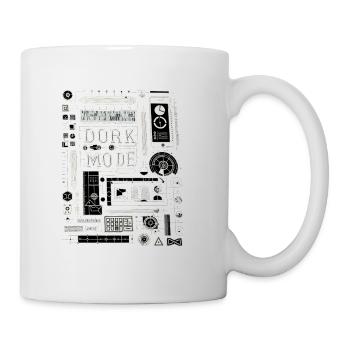Dork Mode 13 - Coffee/Tea Mug - white - Right
