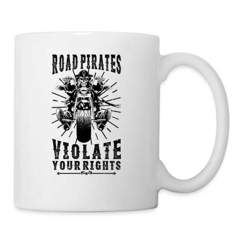 Road Pirates Violate Your Rights - Black Version - Coffee/Tea Mug