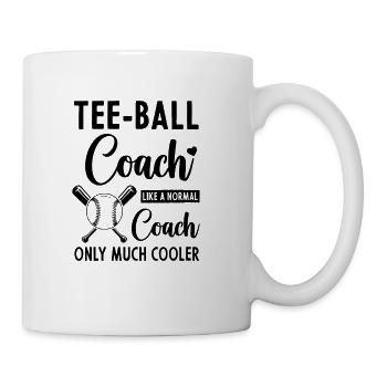 Tee ball coach Tee-ball Player Tee-ball coach - Coffee/Tea Mug - white - Right