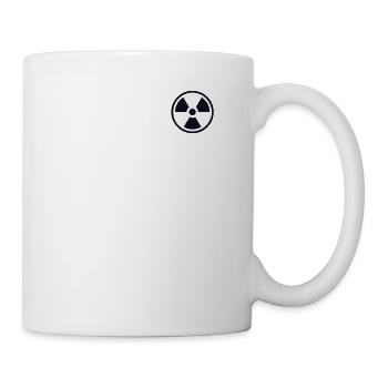 Nuclear Power Logo Emblem Energy Uranium Nuclear - Coffee/Tea Mug - white - Right