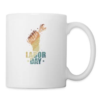 Labor Day Heroes in America - Coffee/Tea Mug - white - Right