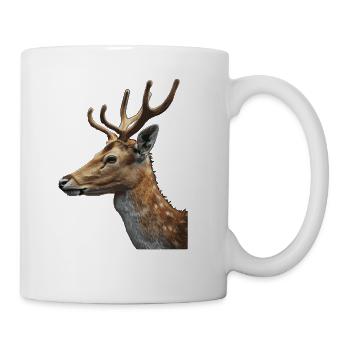 Cerf - Tasse - blanc - Droite
